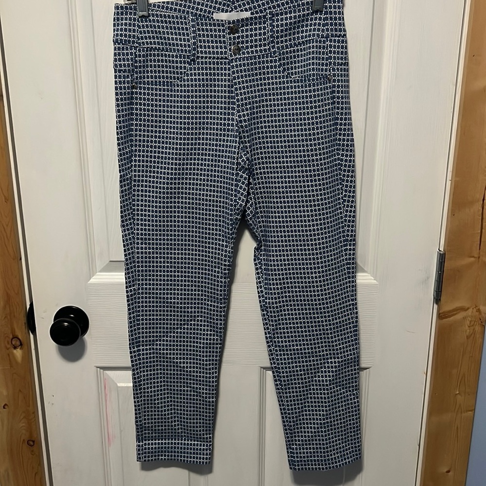 3/$20 brenda beddome blue and white pants